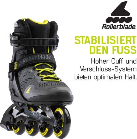 MACROBLADE 80 Inline Skate 2023 black/lime 