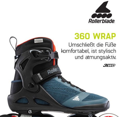 MACROBLADE 90 Inline Skate 2022 orion blue/spicy orange 