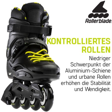 RB CRUISER Inline Skate 2022 black/neon yellow 