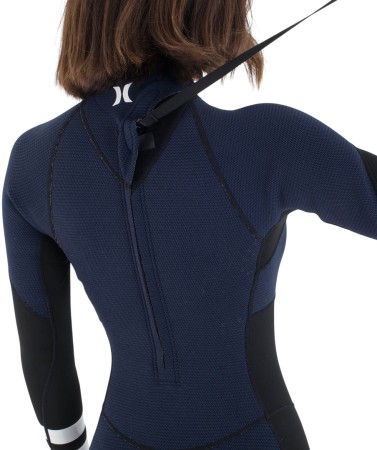 WOMEN AIR 2MM TEXTURE LS BACK ZIP Shorty 2025 total eclipse 