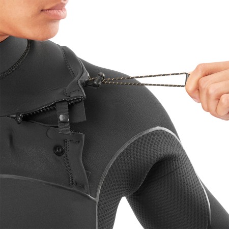 DOME WOMEN 4/3 CHEST ZIP Full Suit 2026 black 
