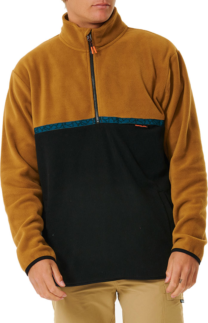 RIP CURL Snowboard Fleece Jacke JOURNEY POLAR Fleece 2024 black Pullover - Bild 8 von 14