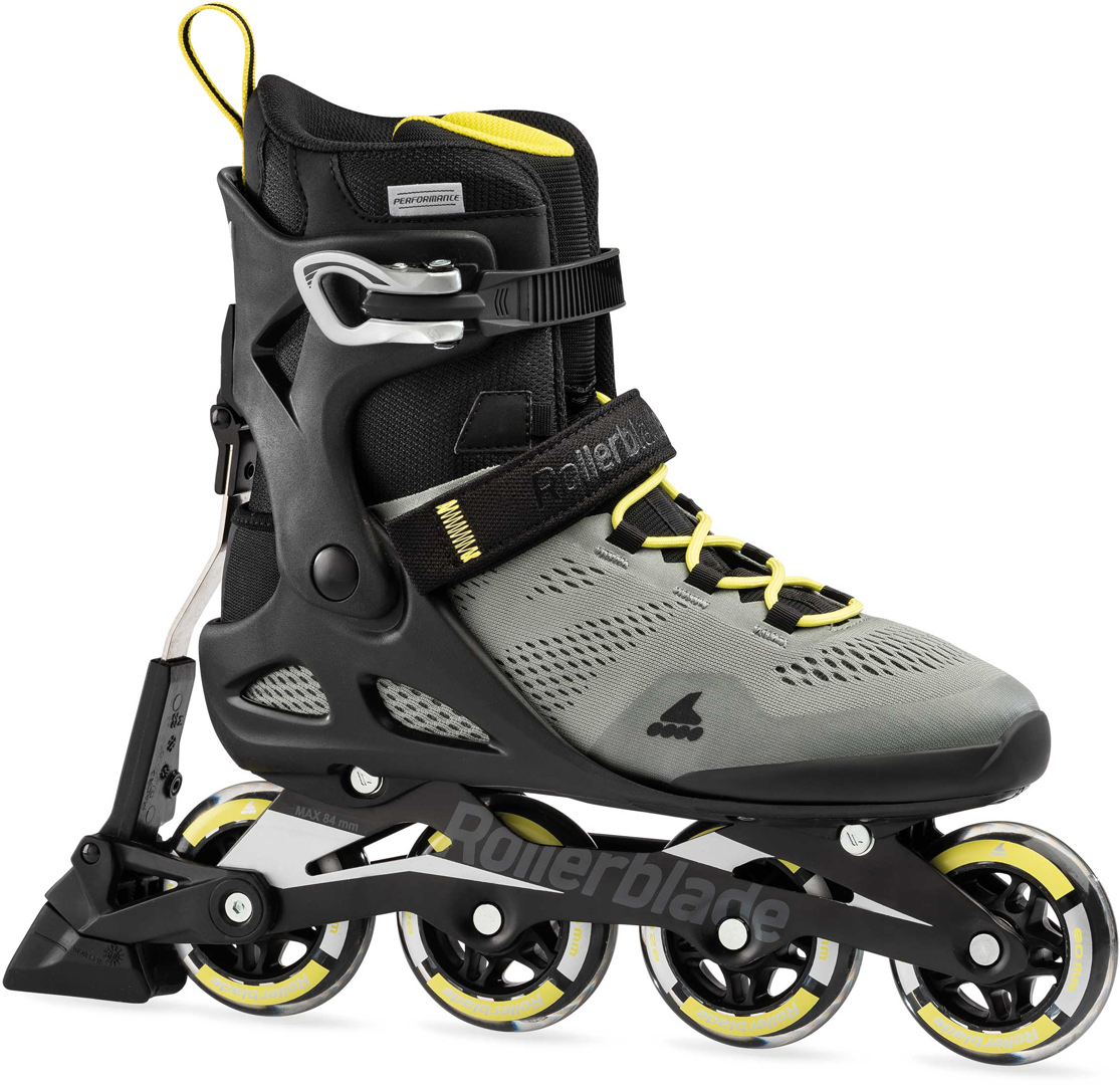 Artikelbild 1 des Artikels “MACROBLADE 80 ABT Inline Skate 2023 silver/neon yellow “