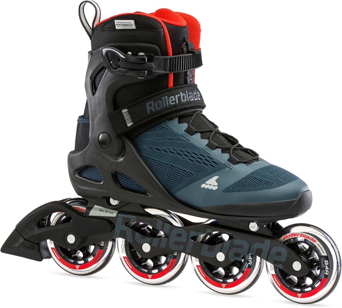 Product image 1 of the product “MACROBLADE 90 Inline Skate 2025 orion blue/spicy orange 42,5”