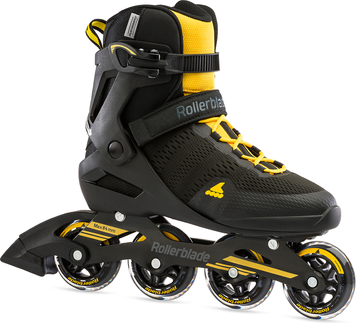 Product image 1 of the product “SPARK 80 Inline Skate 2022 black/saffron yellow 44,5”