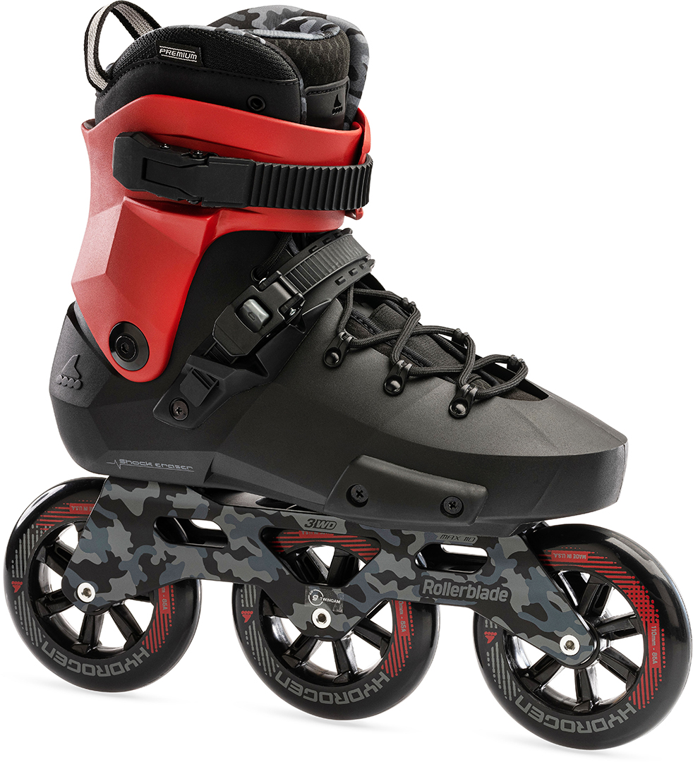 Artikelbild 1 des Artikels “TWISTER 110 3WD Inline Skate 2025 black/red 45,5-46“