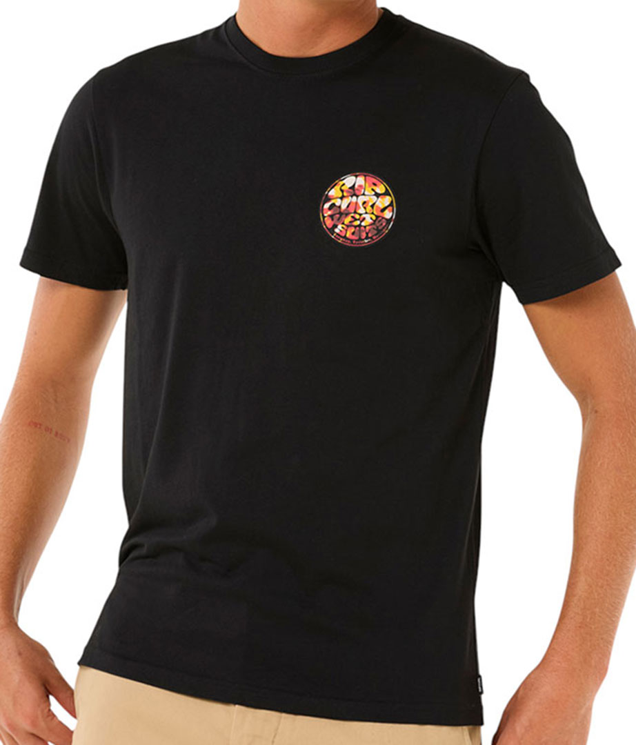 RIP CURL Shirt Tshirt Oberteil WETTIE PASSAGE ICON T-Shirt 2025 black Oberteil