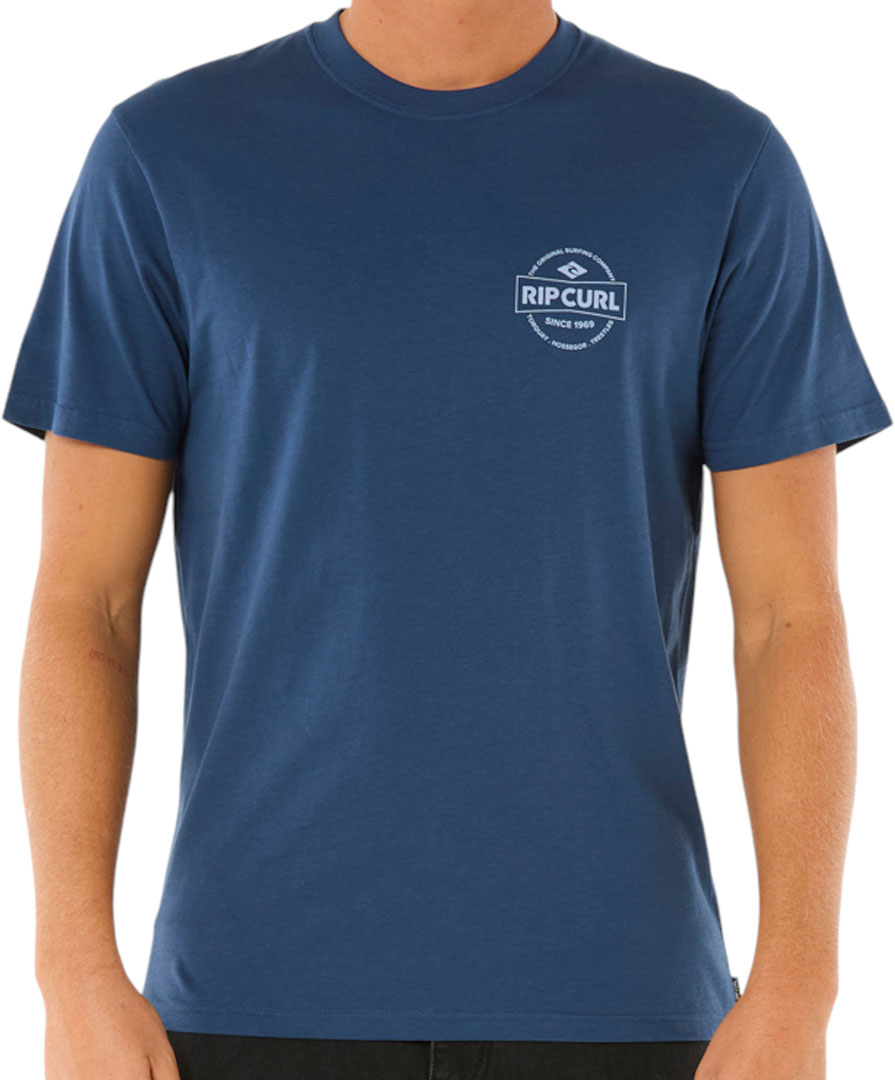 Camiseta RIP CURL parte superior STAPLE T-Shirt 2025 washed navy parte superior Top - Imagen 7 de 12