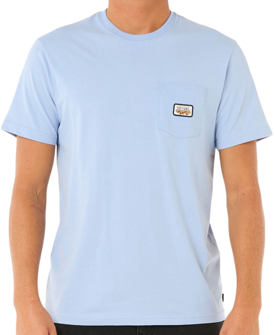 Camiseta RIP CURL parte superior SURF PARADISE BADGE UPDATE 2025 ice blue - Imagen 7 de 36