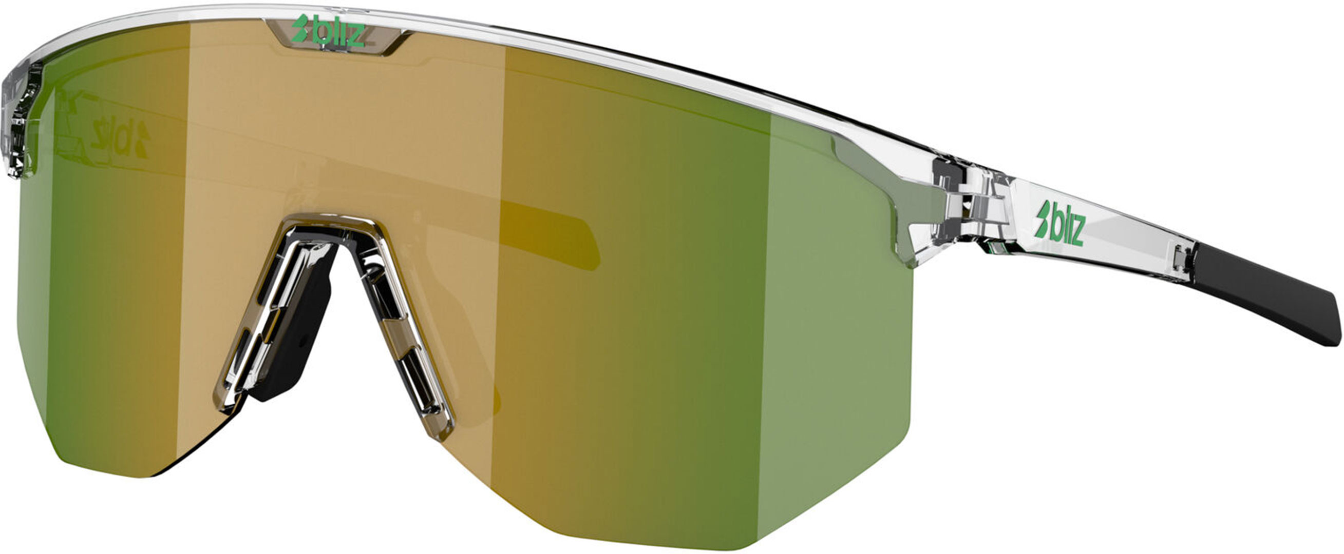 Product image 1 of the product “HERO Sunglasses 2026 transparent white/green ”