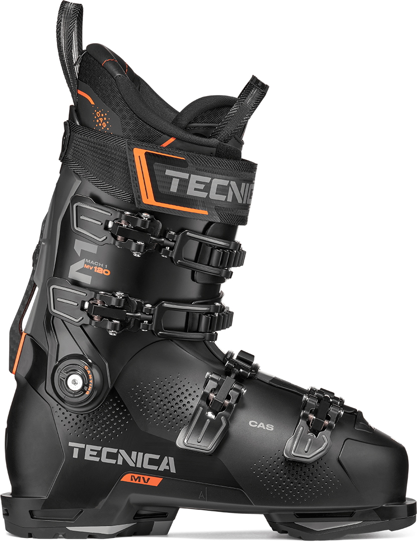 Product image 1 of the product “MACH1 MV 120 Ski Boot 2027 black/orange 28,5”