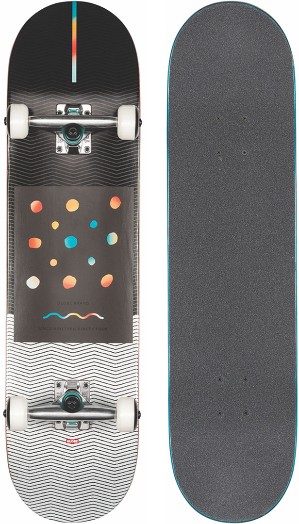 Product image 1 of the product “G1 NINE DOT FOUR Skateboard black/white ”