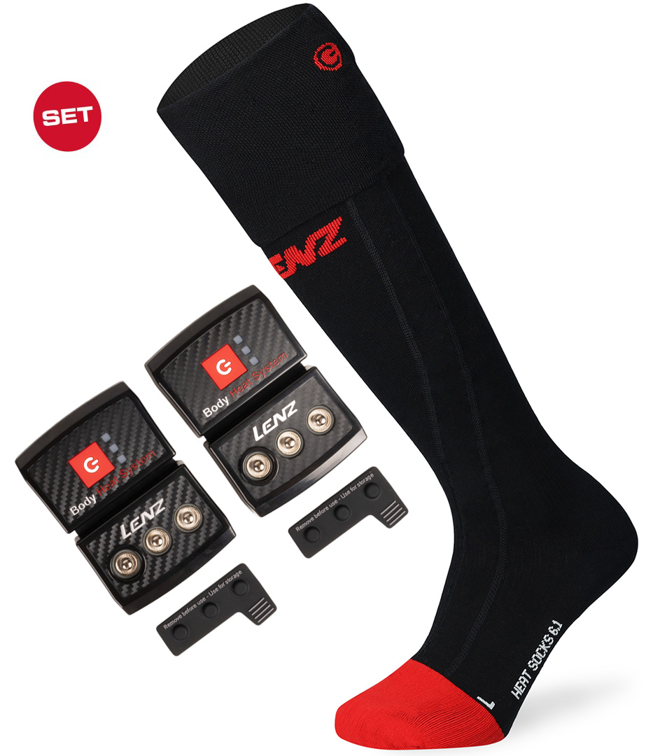 Artikelbild 1 des Artikels “HEAT 6.1 COMPRESSION Socken 2026 inkl. LITHIUM RCB 1400 Pack USB-C 35-38“