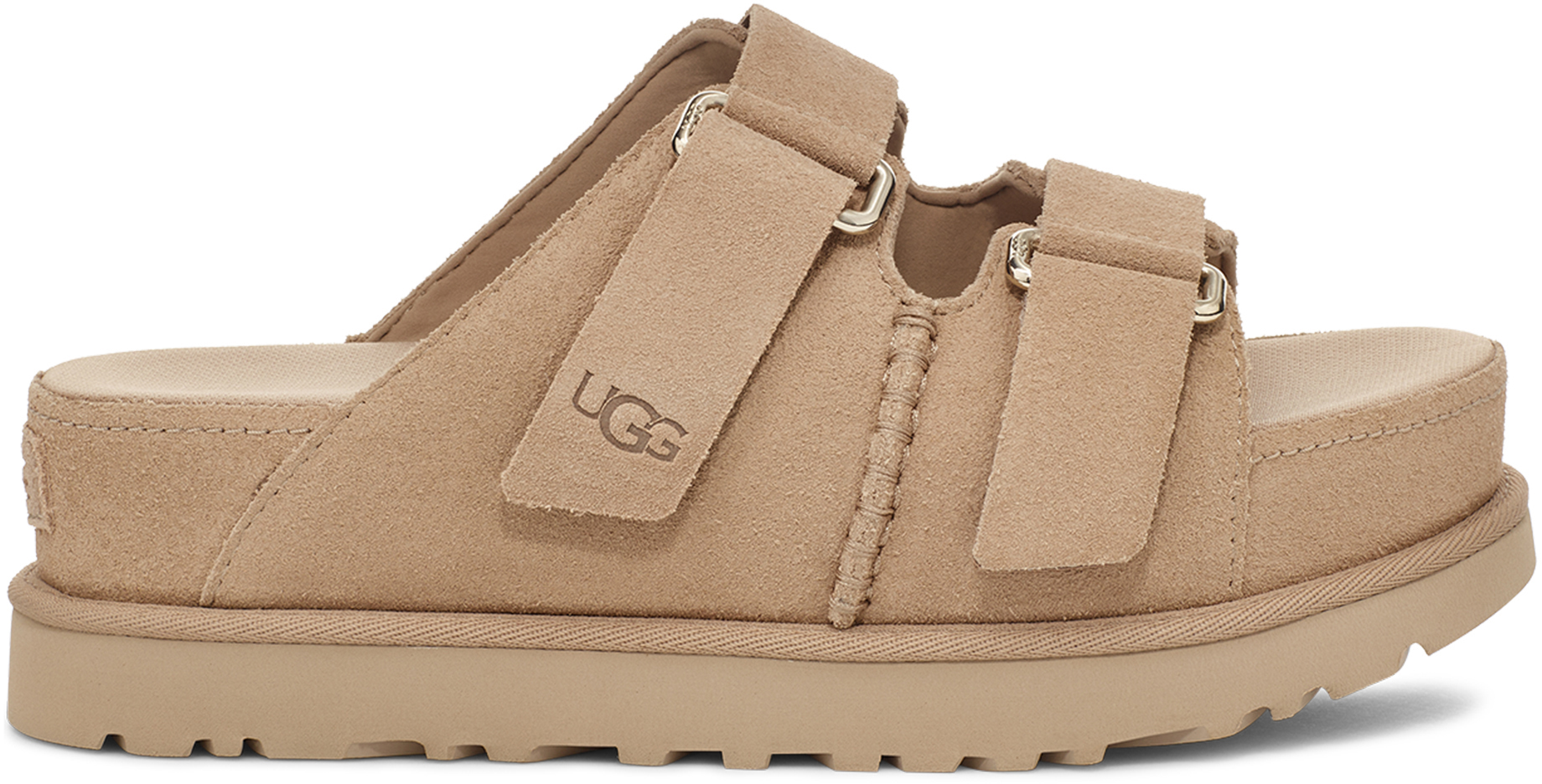 UGG Sandalen Slaps GOLDENSTAR HI SLIDE Sandale 2024 sand Sandaletten Slipper