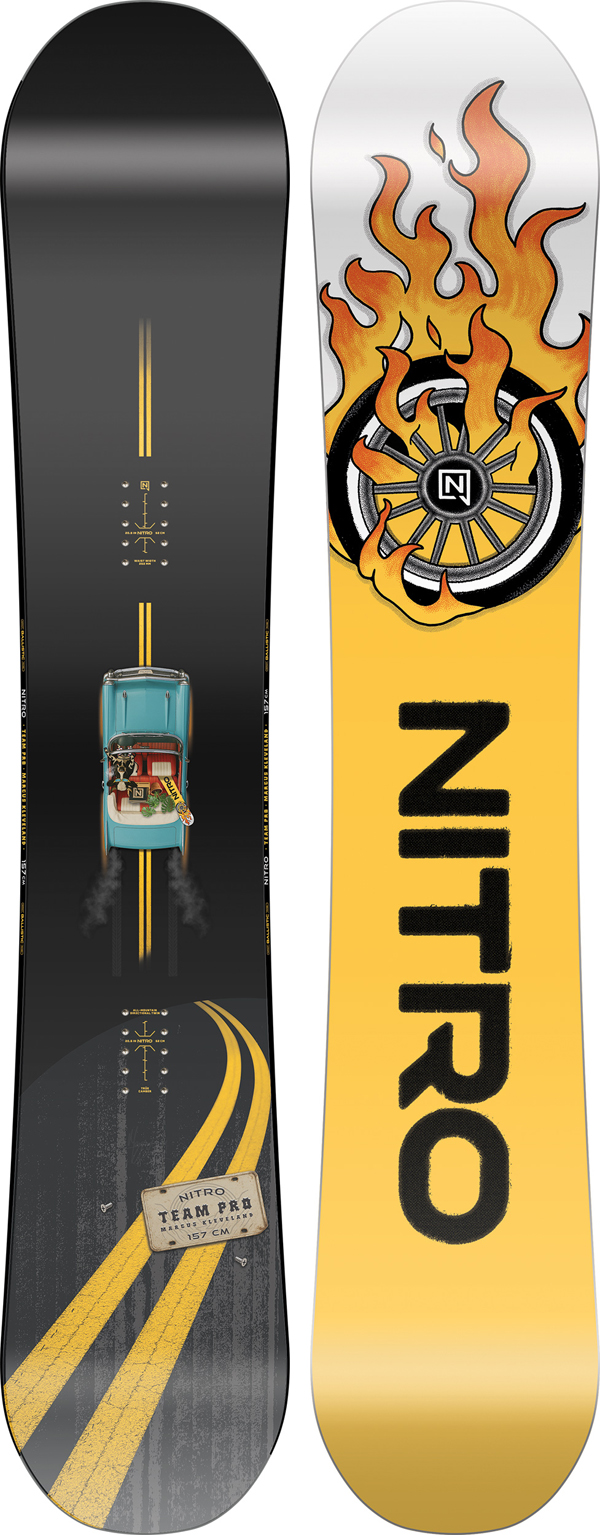 Product image 1 of the product “TEAM PRO MARCUS KLEVELAND Snowboard 2027 157”