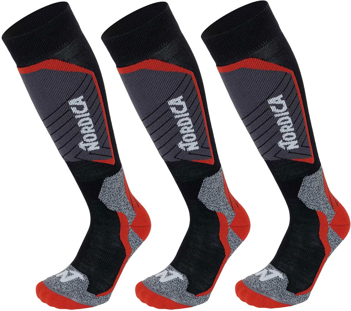 Artikelbild 1 des Artikels “TECH JUNIOR 3er Pack Socken black/anthracite/red 2 35-38“