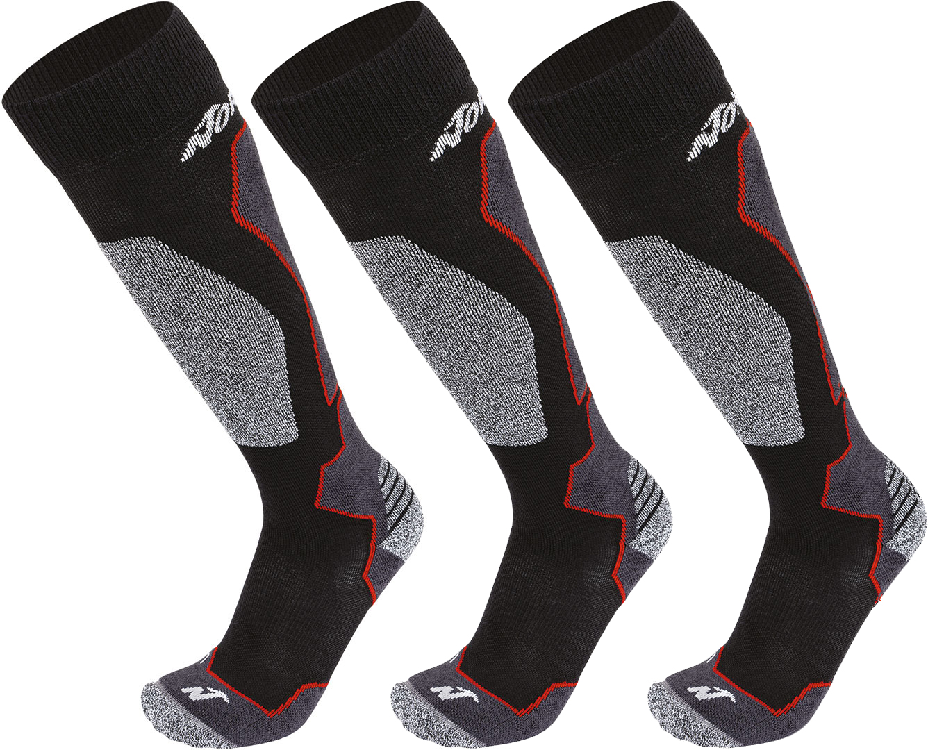 Artikelbild 1 des Artikels “HIGH PERFORMANCE MEN 3er Pack Socken black/anthracite/red 39-41“