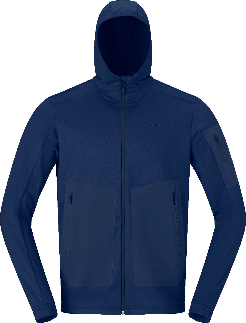Product image 1 of the product “FALKETIND WARMWOOL2 STRETCH Zip Hoodie 2024 caviar ”