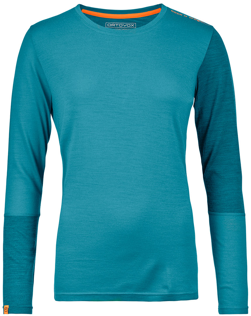 Woll Longsleeve Aqua N 185 2019 Women Merino Rock f7vy6Ybg