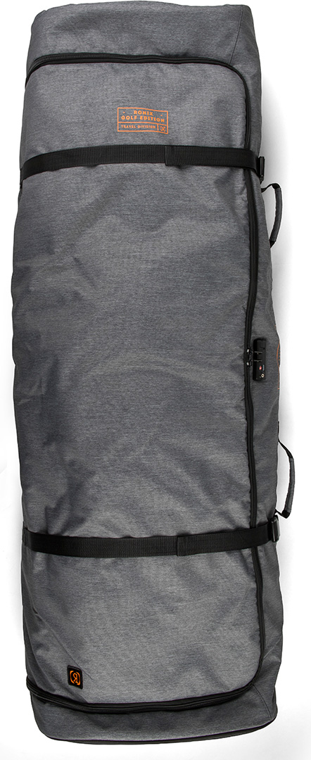 Product image 1 of the product “LINKS PADDED WHEELIE Boardbag 2026 heather charcoal/orange ”