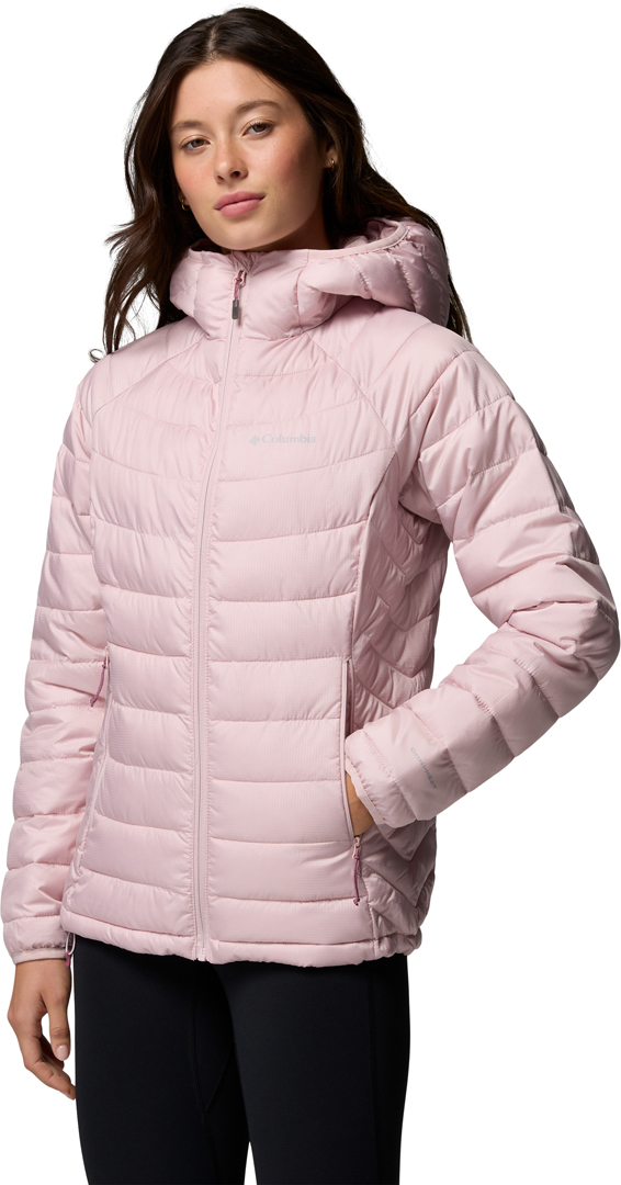 Product image 1 of the product “POWDER LITE II HOODED WOMEN Jacket 2027 mineral pink ripstop L”