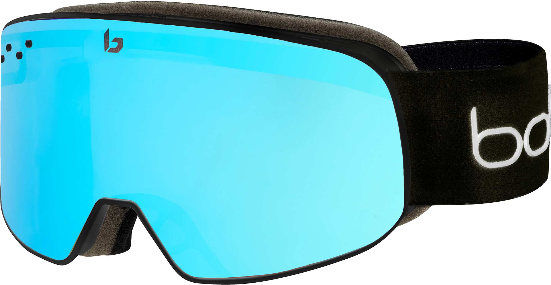 Product image 1 of the product “NEVADA SMALL Goggle 2026 black matte corp/semi polarized light vermillon blue ”