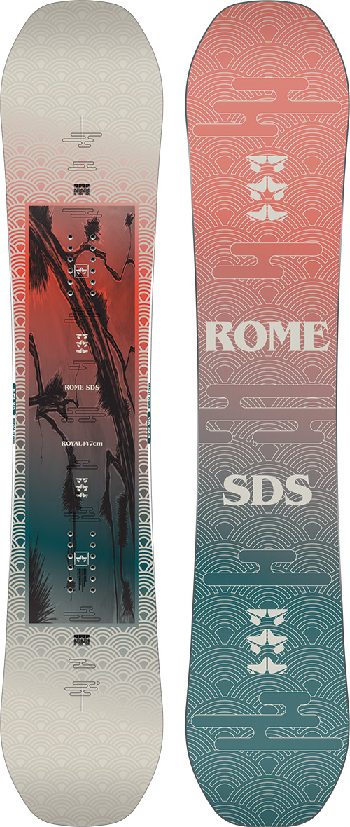 ROME Snowboard All Mountain ROYAL Snowboard 2024 Snow Board Winter Freeride