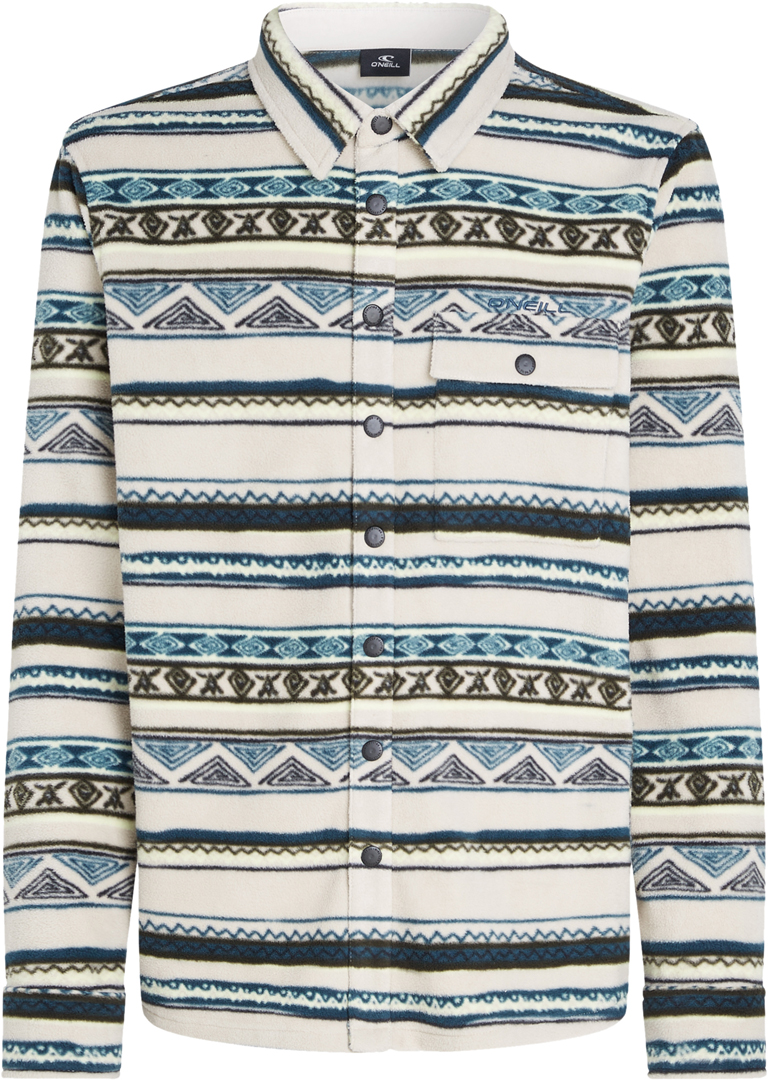 Artikelbild 1 des Artikels “SUPERFLEECE Fleece Hemd 2025 grey ikat stripe “