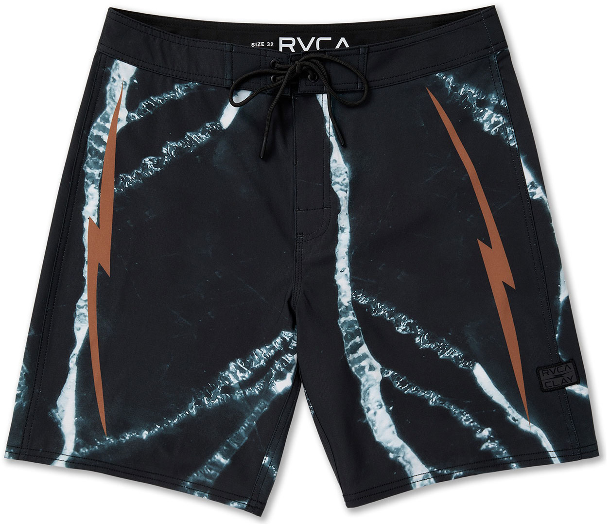 Product image 1 of the product “RVCA X CLAY 21 Boardshort 2026 black resin 34”