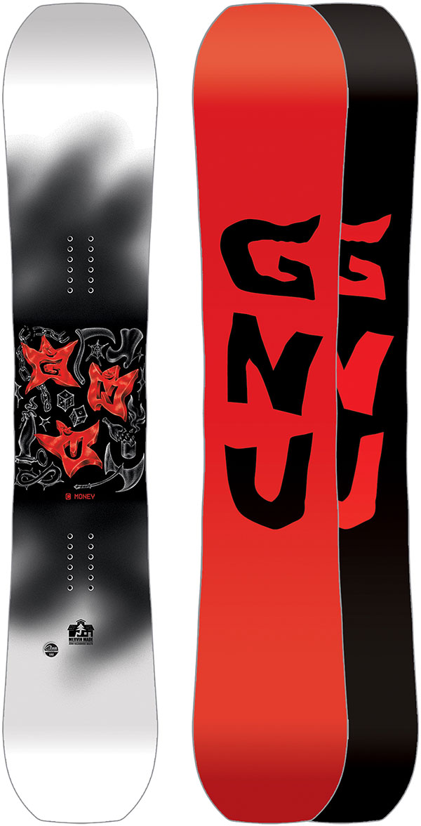 GNU Snowboard All Mountain C MONEY WIDE Snowboard 2025 Snow Board Winter