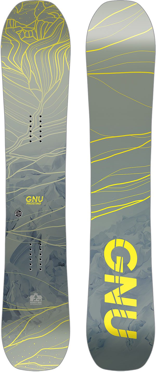 GNU Snowboard All Mountain FROSTING Snowboard 2025 Snow Board Winter Freeride