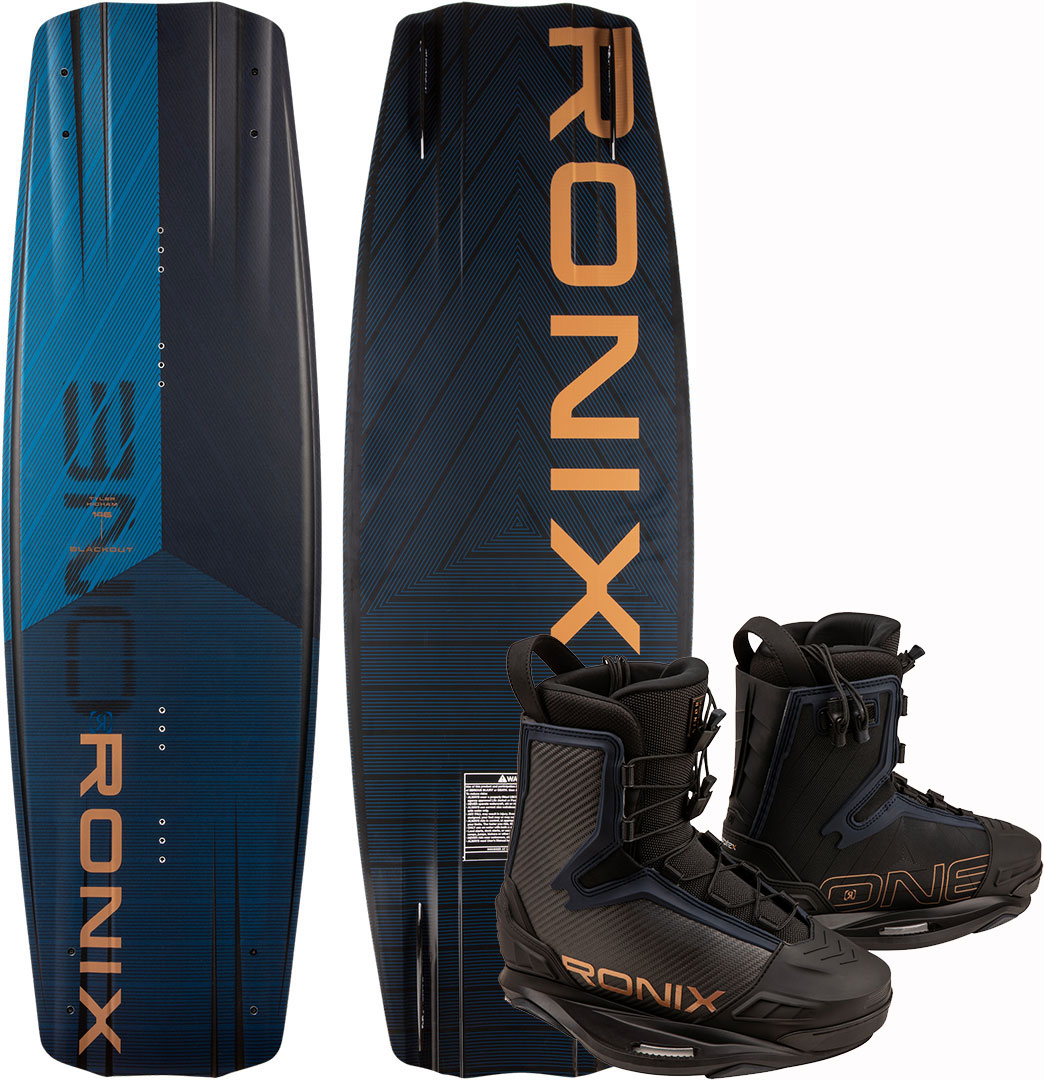 Set Wakeboard: tavole e attacchi RONIX ONE BLACKOUT 138 2025 incl. ONE CARBITEX