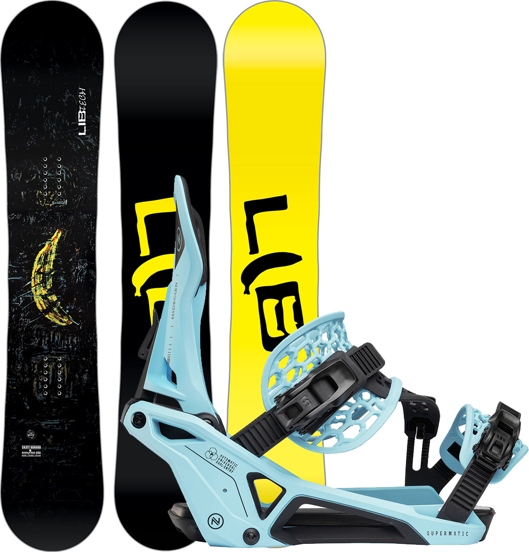 Artikelbild 1 des Artikels “SKATE BANANA WIDE 2026 inkl. NIDECKER SUPERMATIC escape cyan 156W | XL“