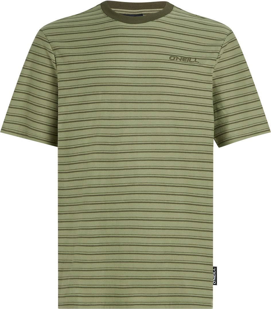 Camiseta ONEILL parte superior YARN STRIPE T-Shirt 2025 green cali tee stripe - Imagen 7 de 36