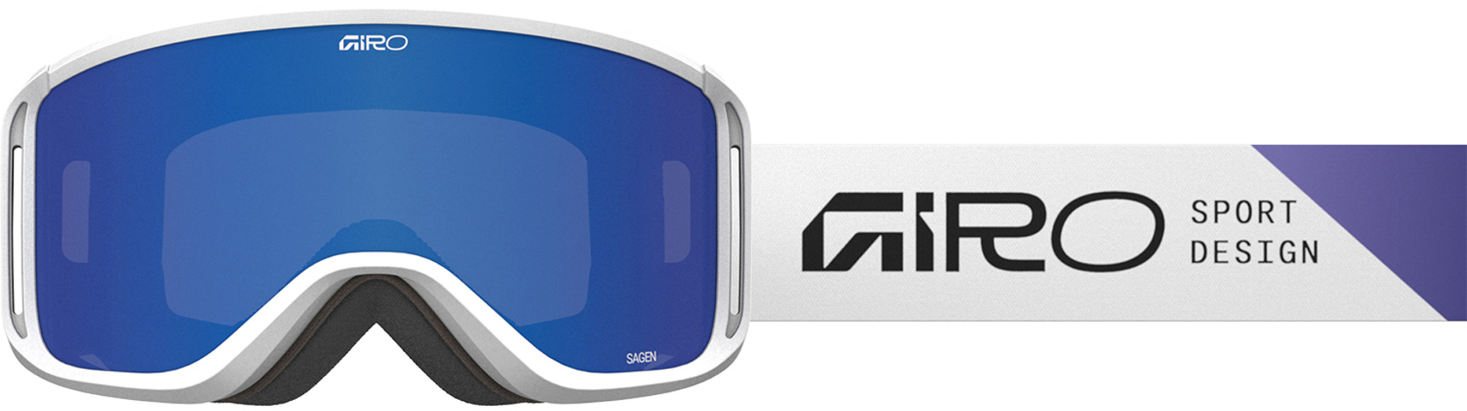 Product image 1 of the product “SAGEN Goggle 2026 angles white/grey cobalt/yellow ”