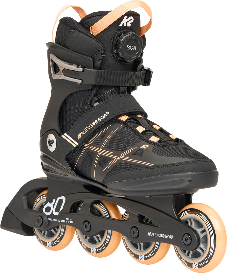 Product image 1 of the product “ALEXIS 80 BOA Inline Skate 2026 black/peach 37”