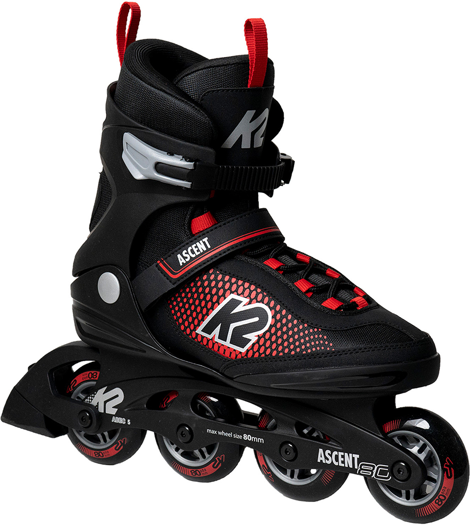 K2 Inliner Inline Skates ASCENT 80 M Inline Skate blackred Fitness Skate