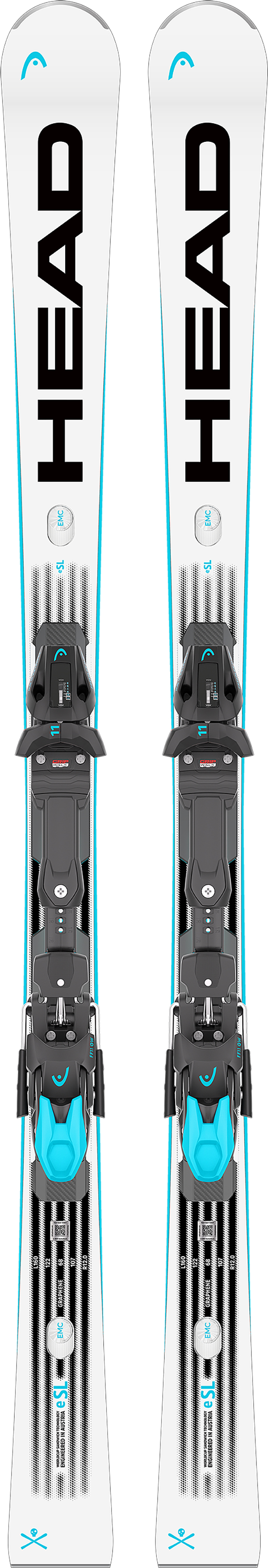 Product image 1 of the product “WORLDCUP REBELS E-SL EVO Ski 2027 incl. FREEFLEX 11 GW BR.85 matte black/speed blue 160”