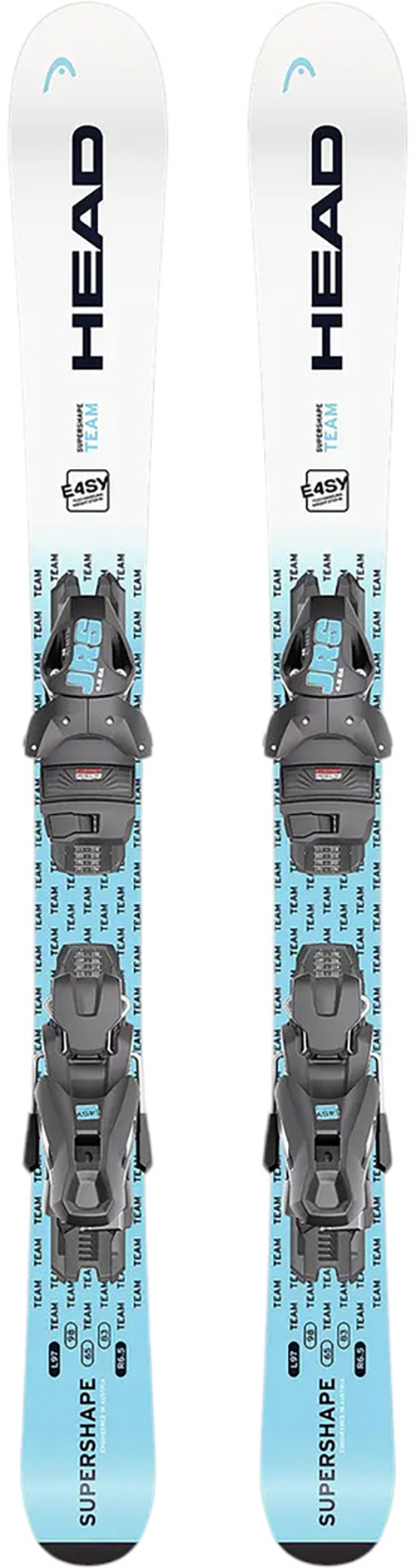 Product image 1 of the product “SUPERSHAPE TEAM EASY Ski 2027 incl. JRS 4.5 GW CA BR 78 solid black/speed blue 117”