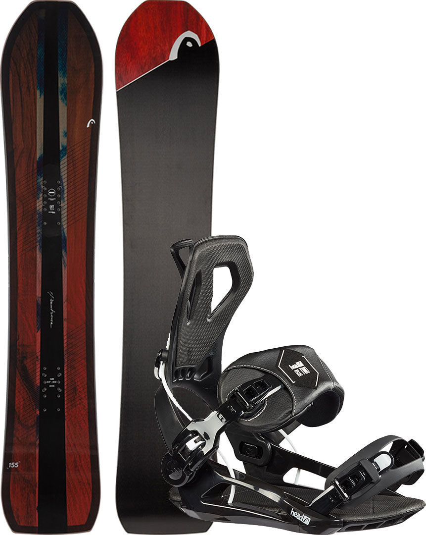 HEAD Snowboard Set Snowboardset POWERHOUSE LYT 161 2025 inkl. RX TWO black