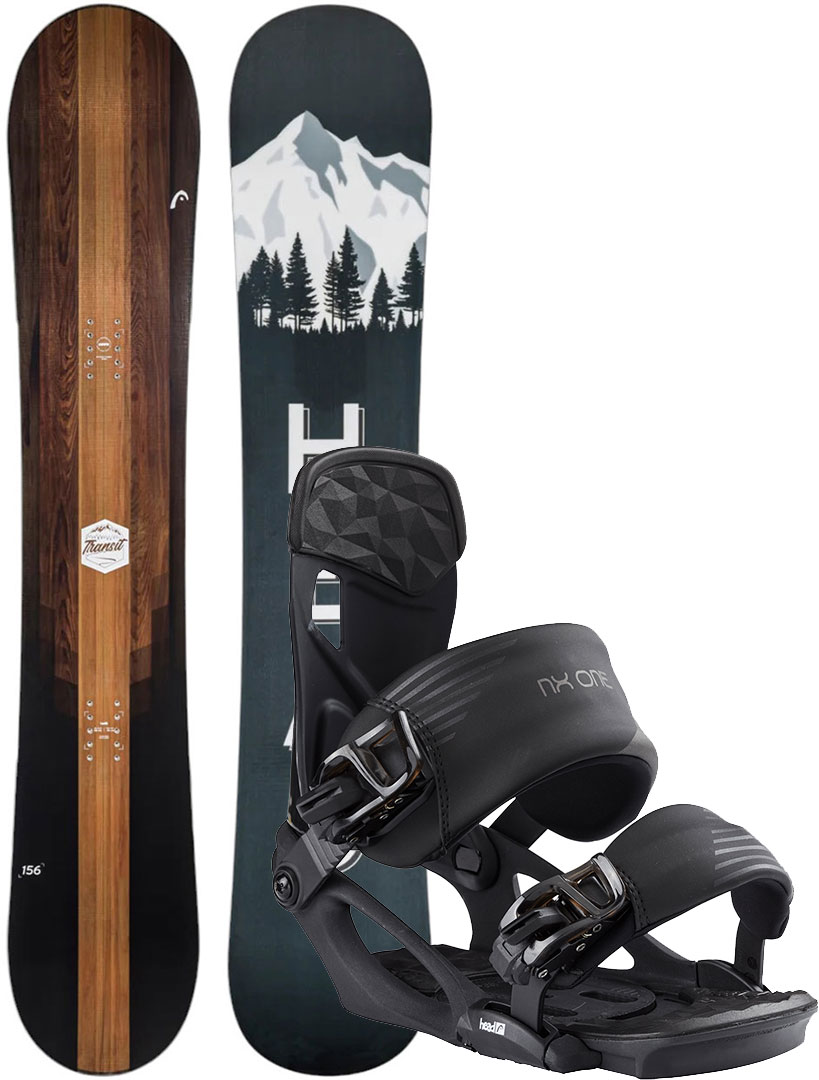 HEAD Snowboard Set Snowboardset TRANSIT 156 2025 inkl. NX ONE black Snowboard