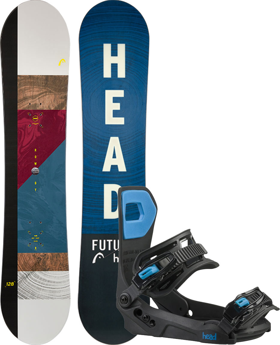 HEAD Snowboard Set Snowboardset ROWDY 118 2024 inkl. LYTRIDE JR black Snowboard