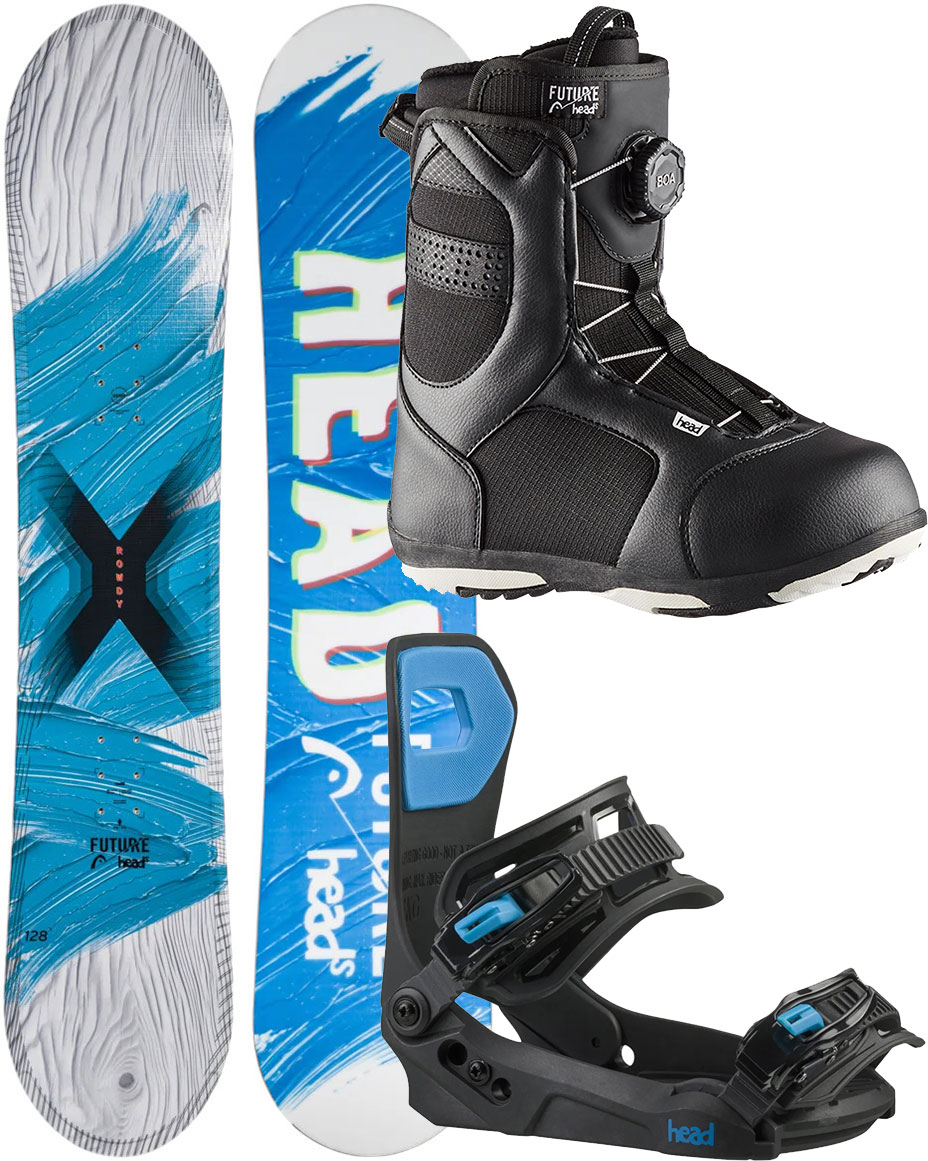 HEAD Snowboard Set Snowboardset ROWDY FLEX 138 2025 inkl. LYTRIDE JR FH BOA