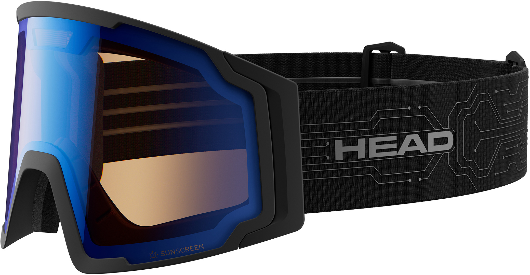 Product image 1 of the product “NEVES SUNSCREEN Goggle 2027 blue/black/sunscreen M”