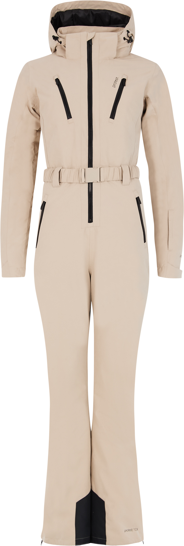 PROTEST Schneeoverall Skianzug PRTSAGA Overall 2025 bamboobeige Snowboard Winter