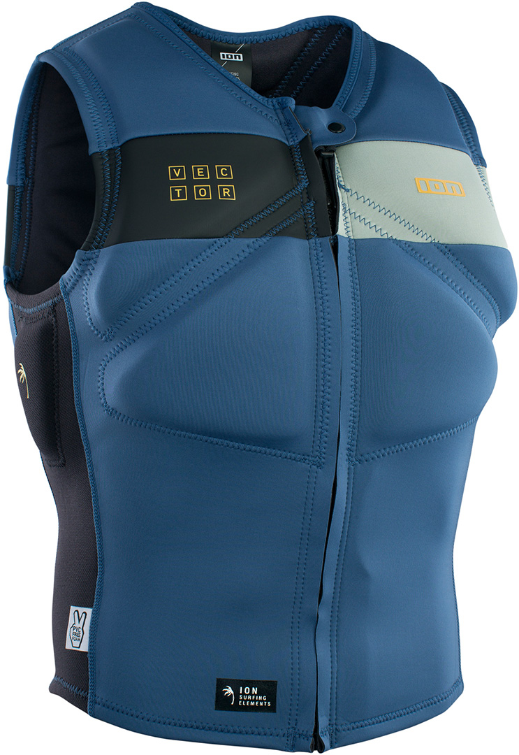 Gilet ION VECTOR AMP 2023 blu cascata - Foto 4 di 9