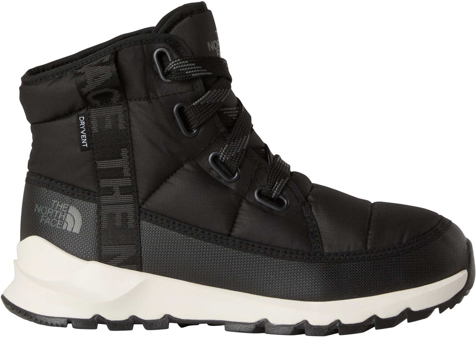Product image 1 of the product “WOMEN THERMOBALL LACE UP LUXE WP Shoe 2027 tnf black/asphalt grey ”