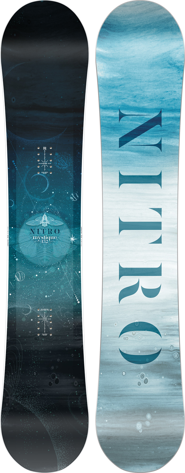 NITRO Snowboard All Mountain MYSTIQUE Snowboard 2025 Snow Board Winter Freeride