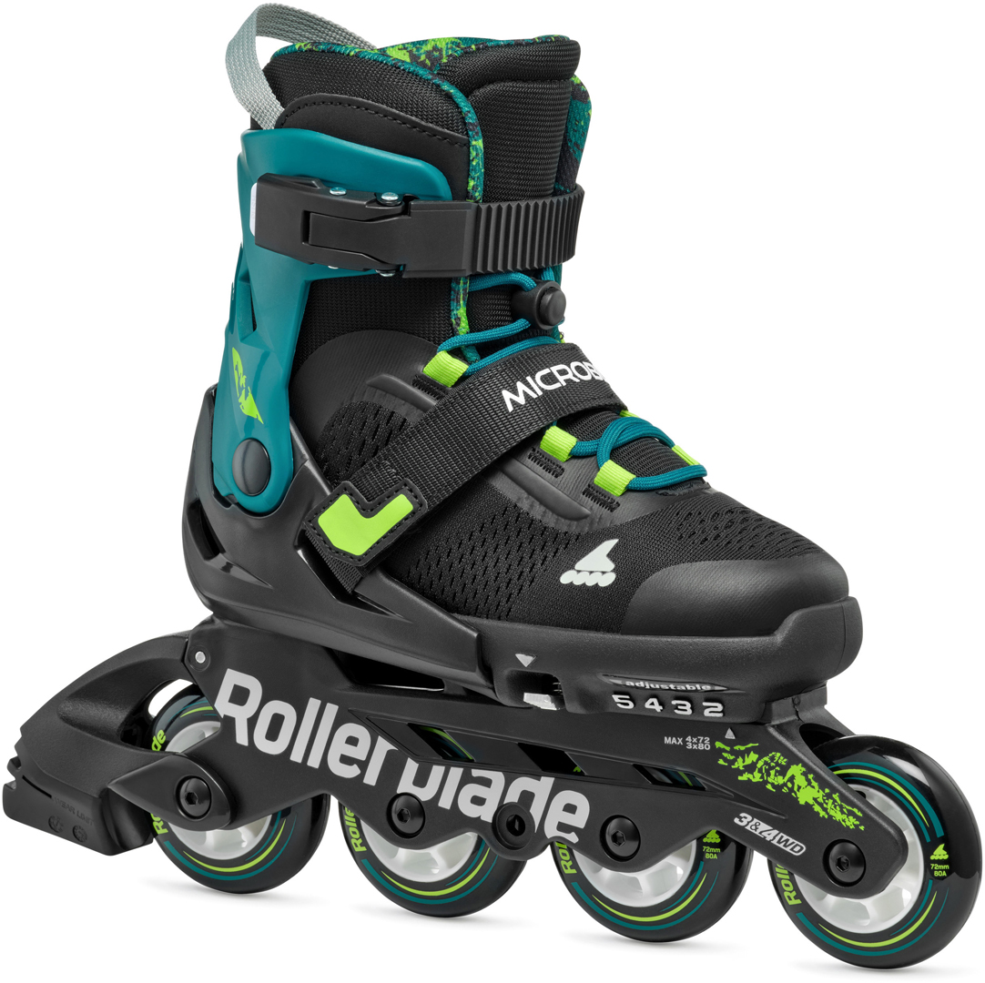 Product image 1 of the product “MICROBLADE XT Inline Skate 2026 black/petrol green 33-36,5”