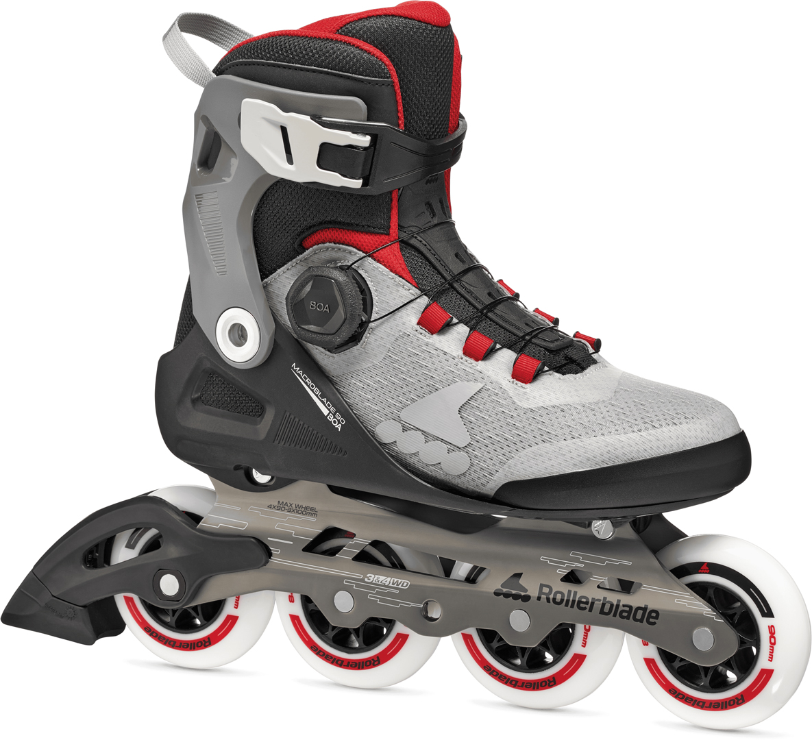 Artikelbild 1 des Artikels “MACROBLADE 90 BOA Inline Skate 2026 black/grey/red 40,5/41“
